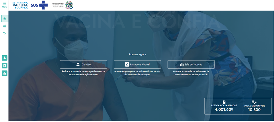 Governo ES Plataforma Vacina e Confia tem mais de milhões de pessoas cadastradas